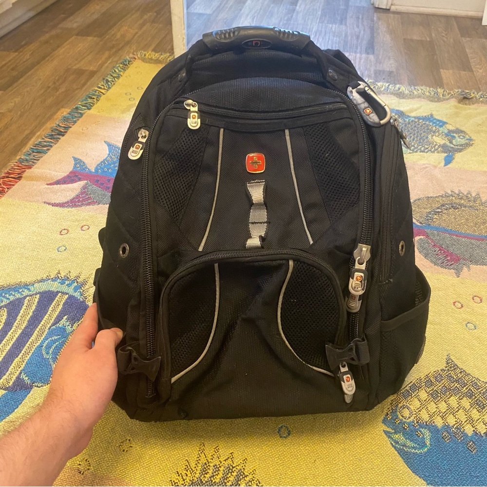 Old school Swiss army backpack